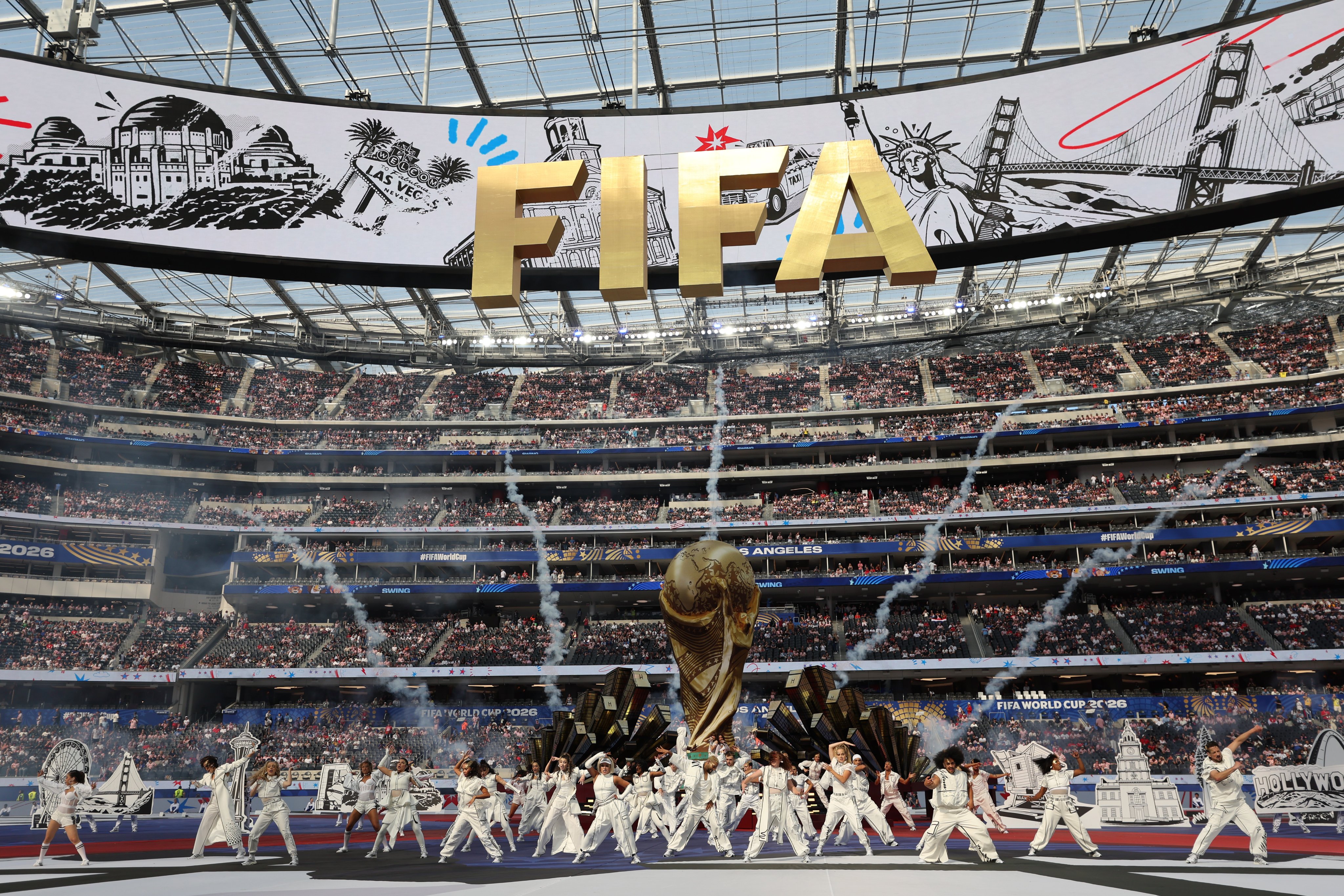 世界盃足球賽火熱開踢。(翻攝X@FIFAcom)