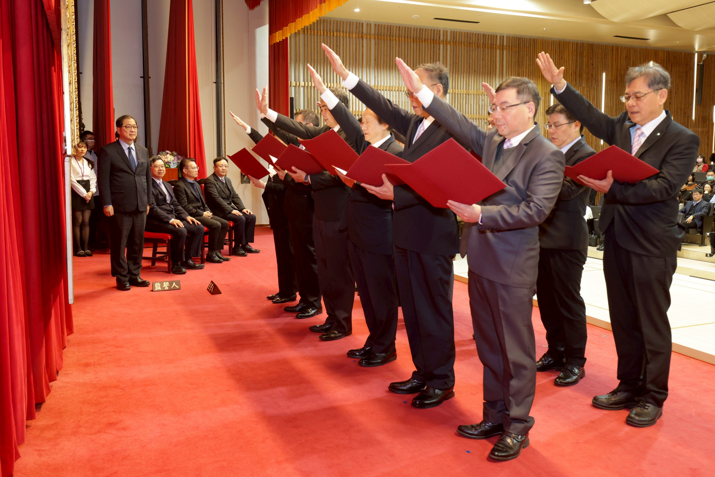 新任政風高階主管聯合宣誓典禮今日舉行,法務部部長鄭銘謙期勉展現廉能價值。(廉政署提供)