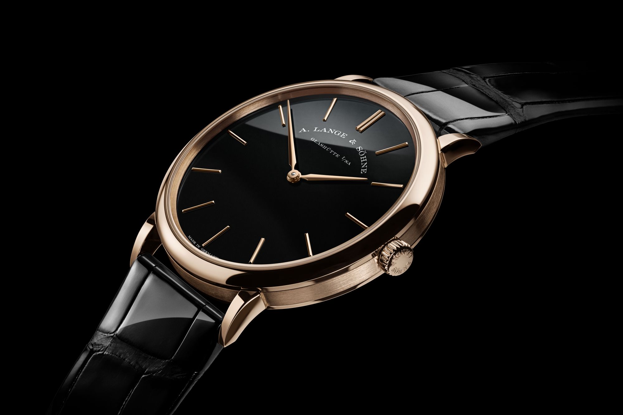 新錶2025／許我一件黑色燕尾服！朗格Saxonia Thin 縞瑪瑙面盤特別版