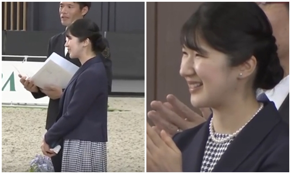 愛子公主23日在日本「愛馬日」當天參訪了JRA馬事公苑。（翻攝自X）