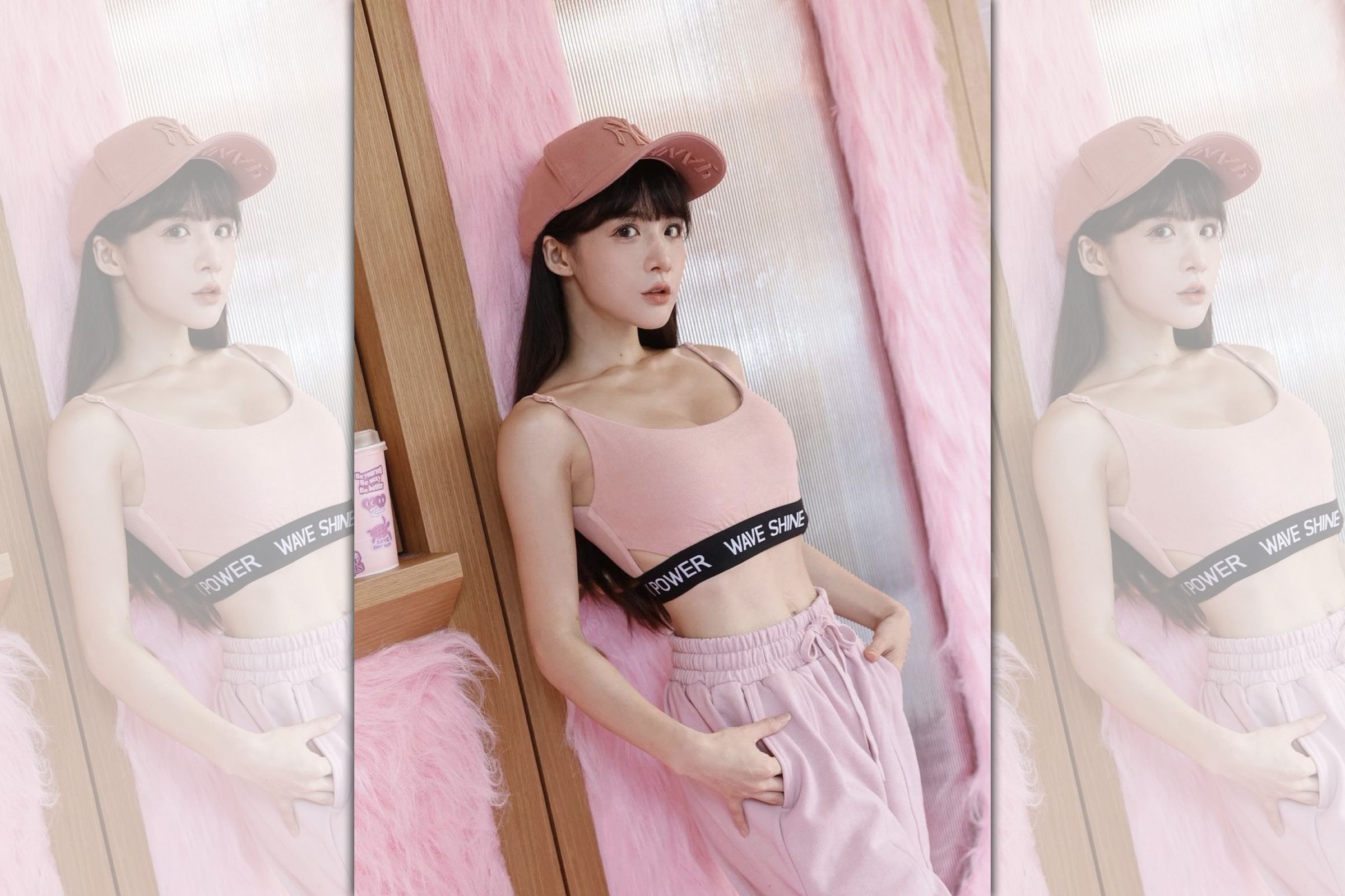 阿沁的老婆花花(李汶靜),暴瘦模樣引人注目。(翻攝自花花IG)