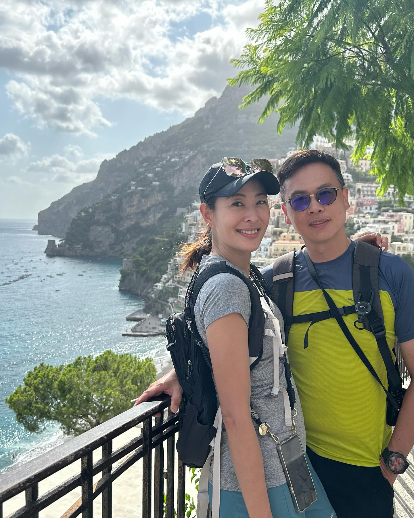 賈永婕和老公王兆杰到義大利旅行。（翻攝自賈永婕臉書）
