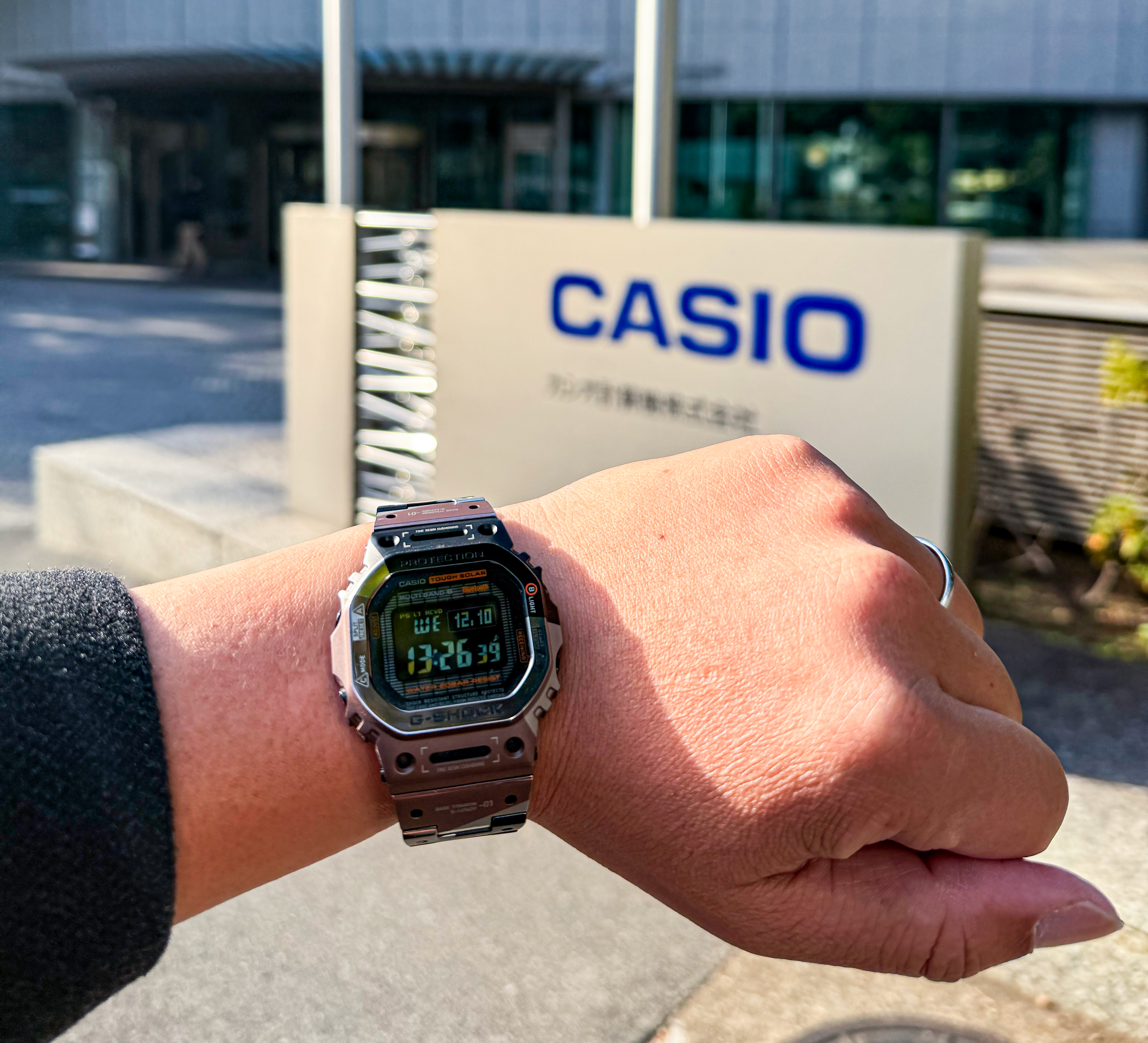 戴上我的GMW-B5000TVB-1，前進日本CASIO參訪之旅。