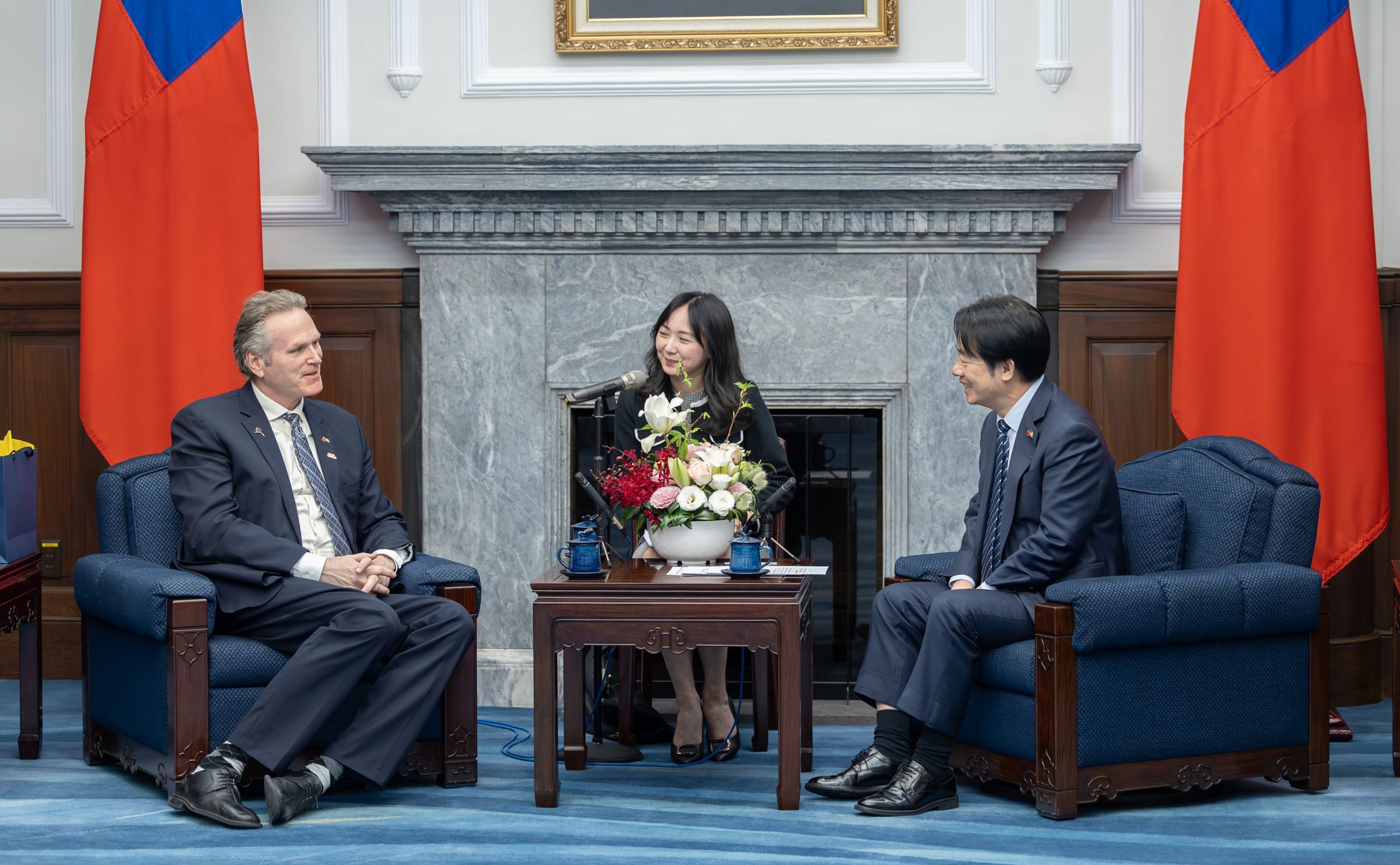 鄧利維今來到總統府和賴清德總統會面。（翻攝自總統府Flickr）