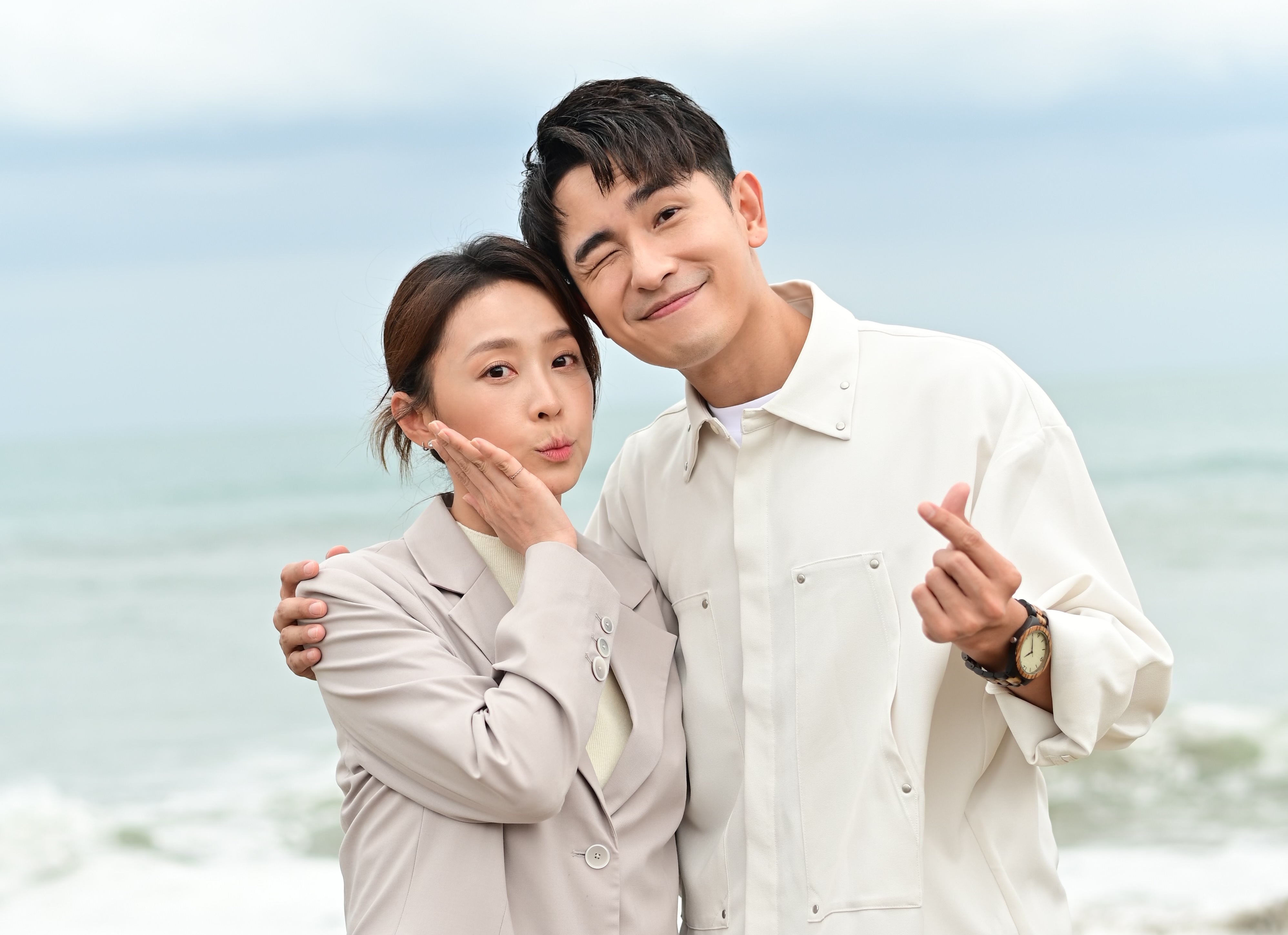 陳謙文新歌《情歌若響》MV邀到林昀希客串。（葡萄長文創工作室提供）