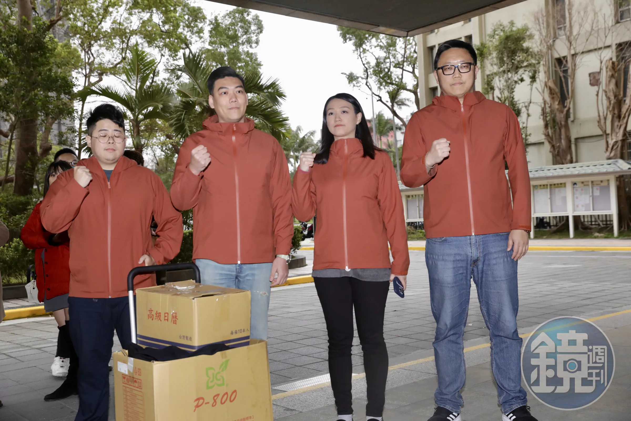 罷吳4騎士分別為陳冠安（左起）、賴苡任、劉思吟、滿志剛。（本刊資料照）