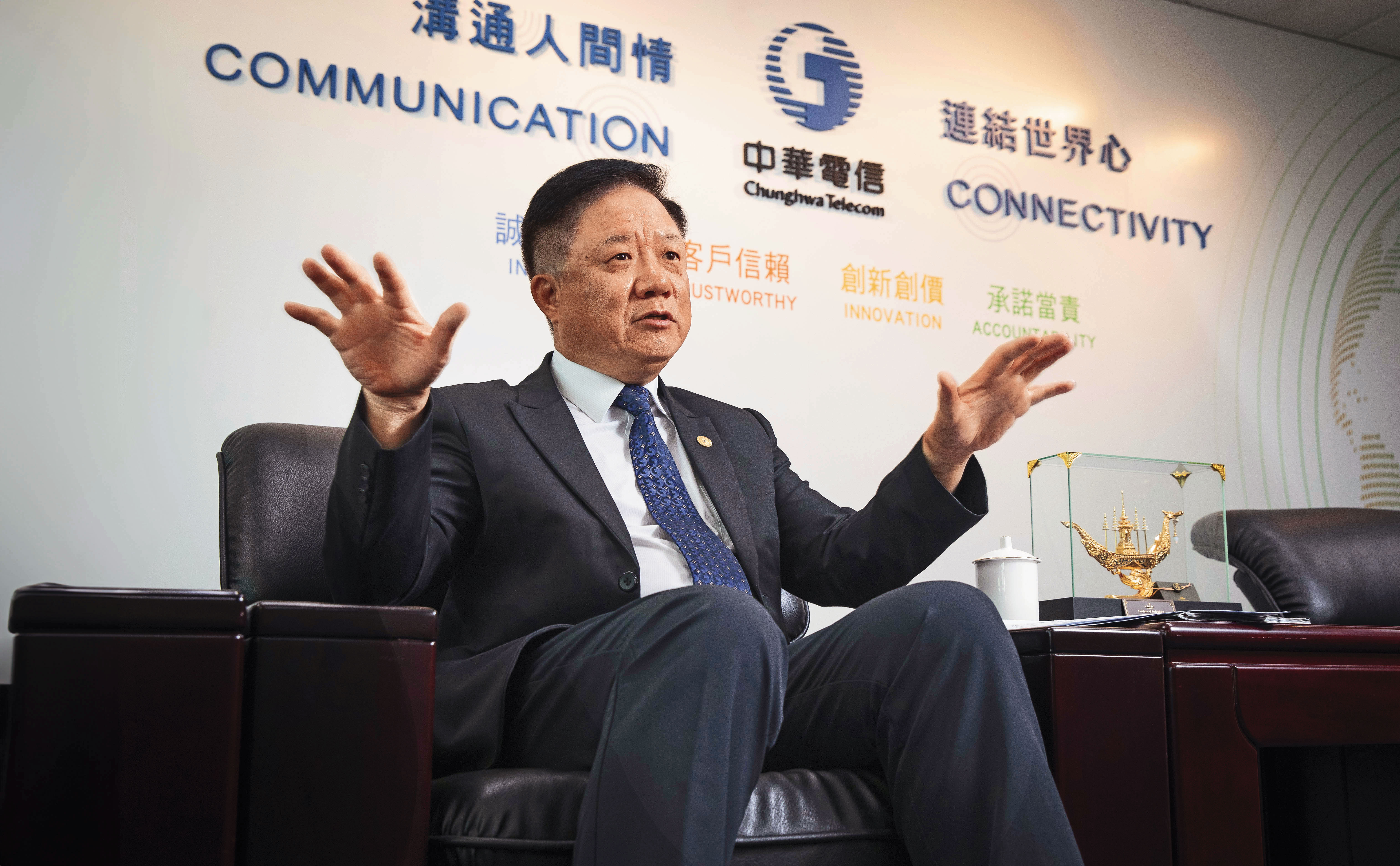 中華電信董座簡志誠上任甫滿1週年，接受本刊專訪暢談眼下發展與未來機會。