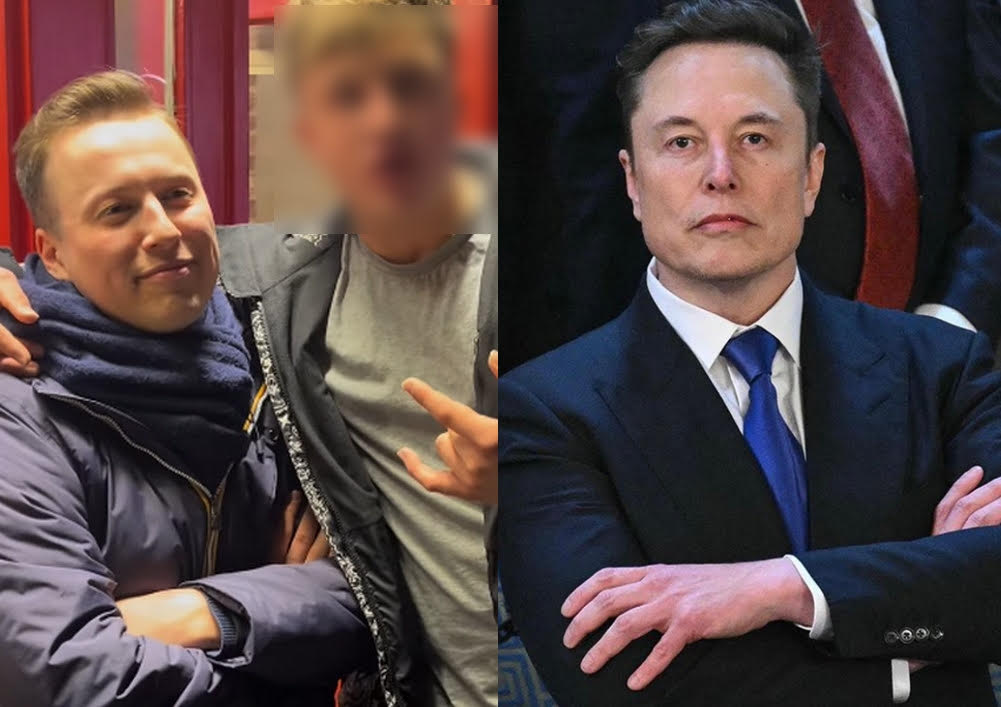 歌手雨果因與特斯拉創辦人馬斯克長相十分相似，常被路人誤認並要求合照。（翻攝IG @officialhugoone、X@elonmusk）