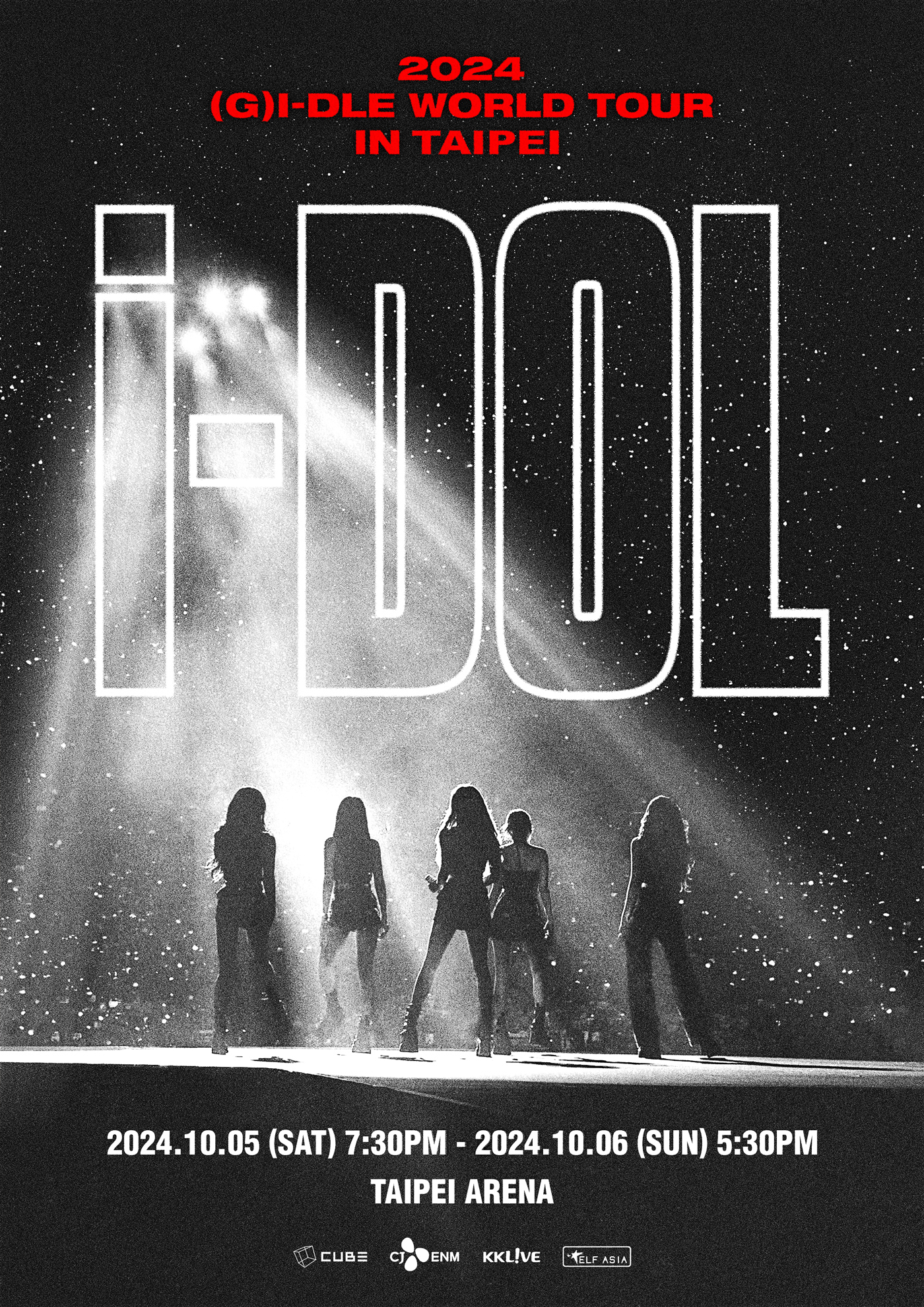 (G)I-DLE全新世界巡迴 「iDOL」台北場於10月5、6日舉行。（翻攝KKLIVE Taiwan FB）