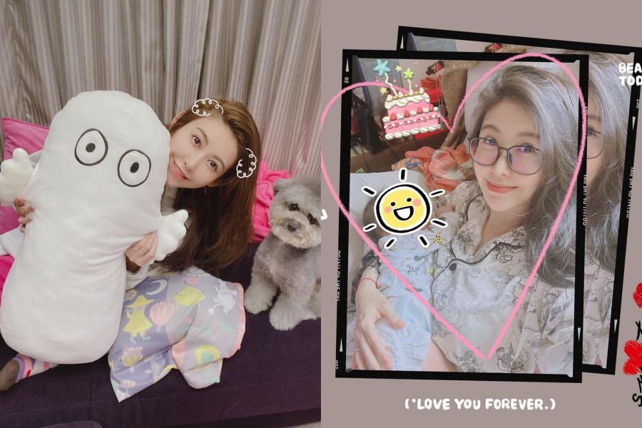 愷樂今逢41歲生日，難得曝光正臉近況照（右圖）。（翻攝自@butterfly092288 IG）