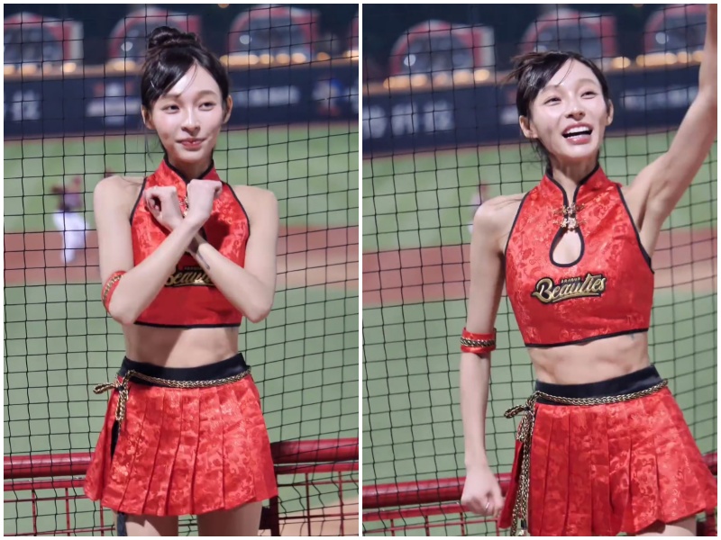 啦啦隊女神林襄暴瘦，讓粉絲相當擔心身體出狀況。（圖：threads）