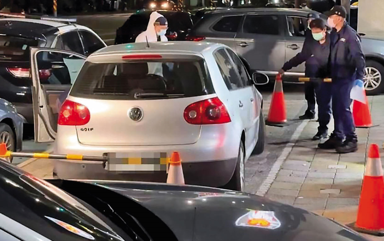傅男作案車輛被警方查扣。（民眾提供）