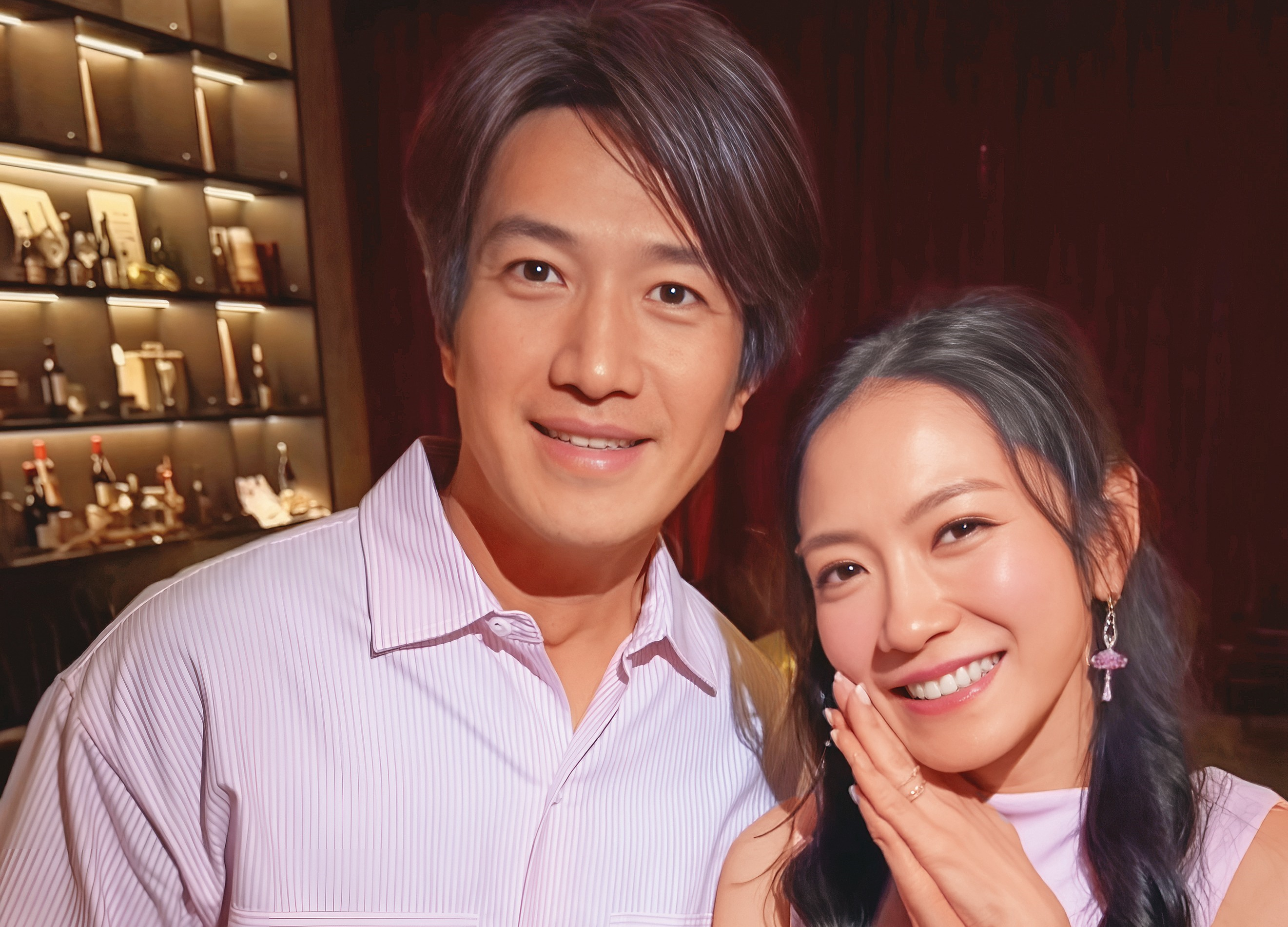 楊千霈（右）和建材業小開男友Jeremy（左）曾因男方家人反對，而暫時斷聯，但在友人撮合下重燃愛火。（翻攝自楊千霈IG）