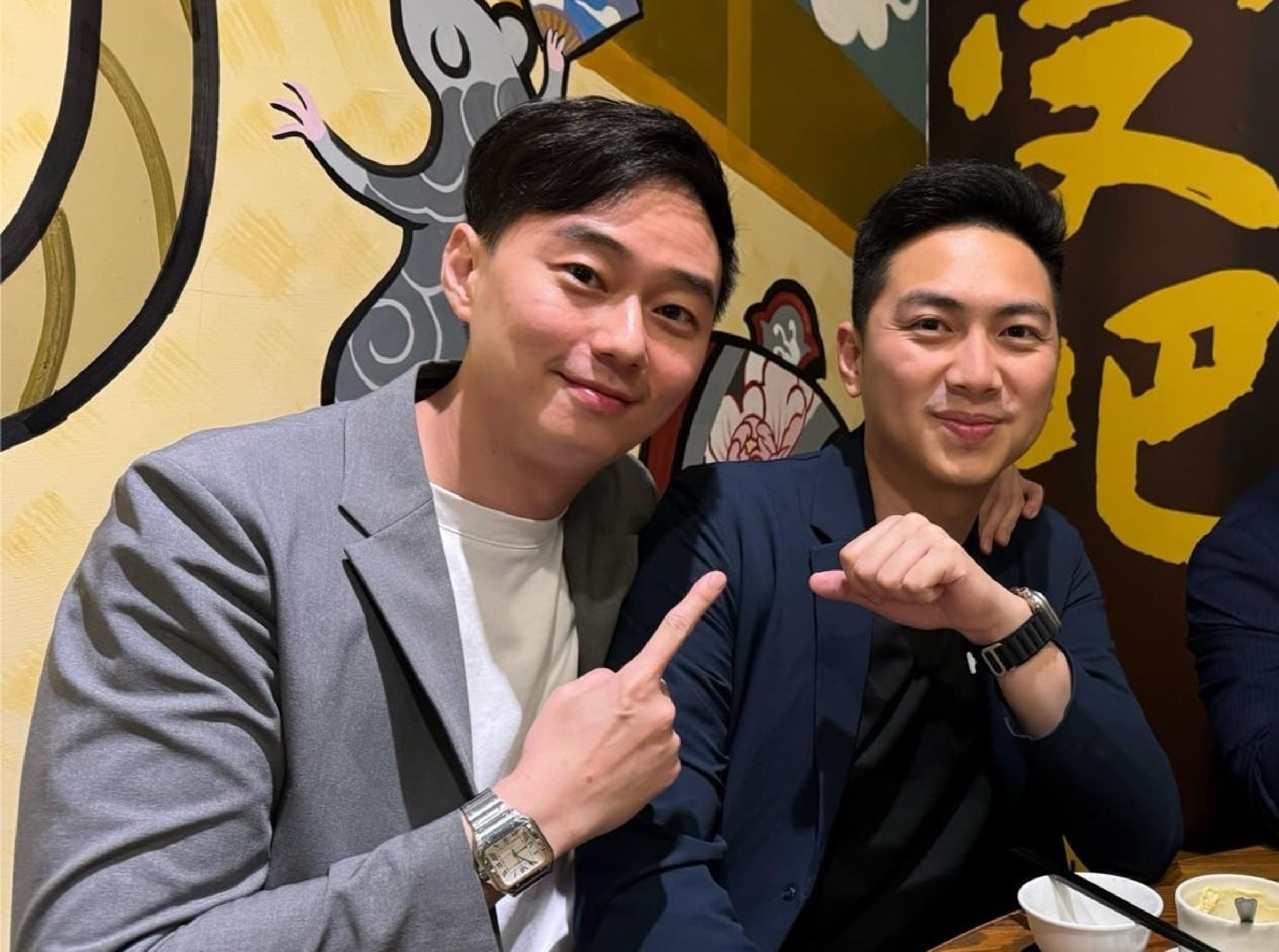 國民黨台中市黨部副主委葉欲立(左)與立委廖偉翔(右)對性騷事件皆作出回應。(翻攝自葉欲立臉書)