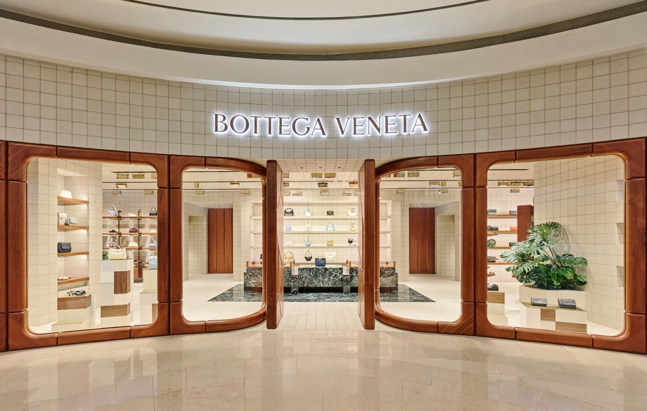 占地近百坪的BOTTEGA VENETA台北101旗艦店。（BOTTEGA VENETA提供）