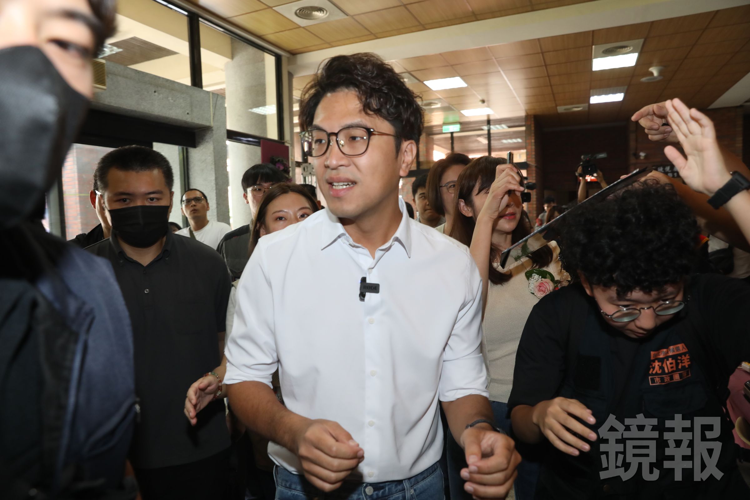 黃暐瀚分析，沈伯洋民調領先不意外，不過有「2大變數」。（鏡報林煒凱攝）