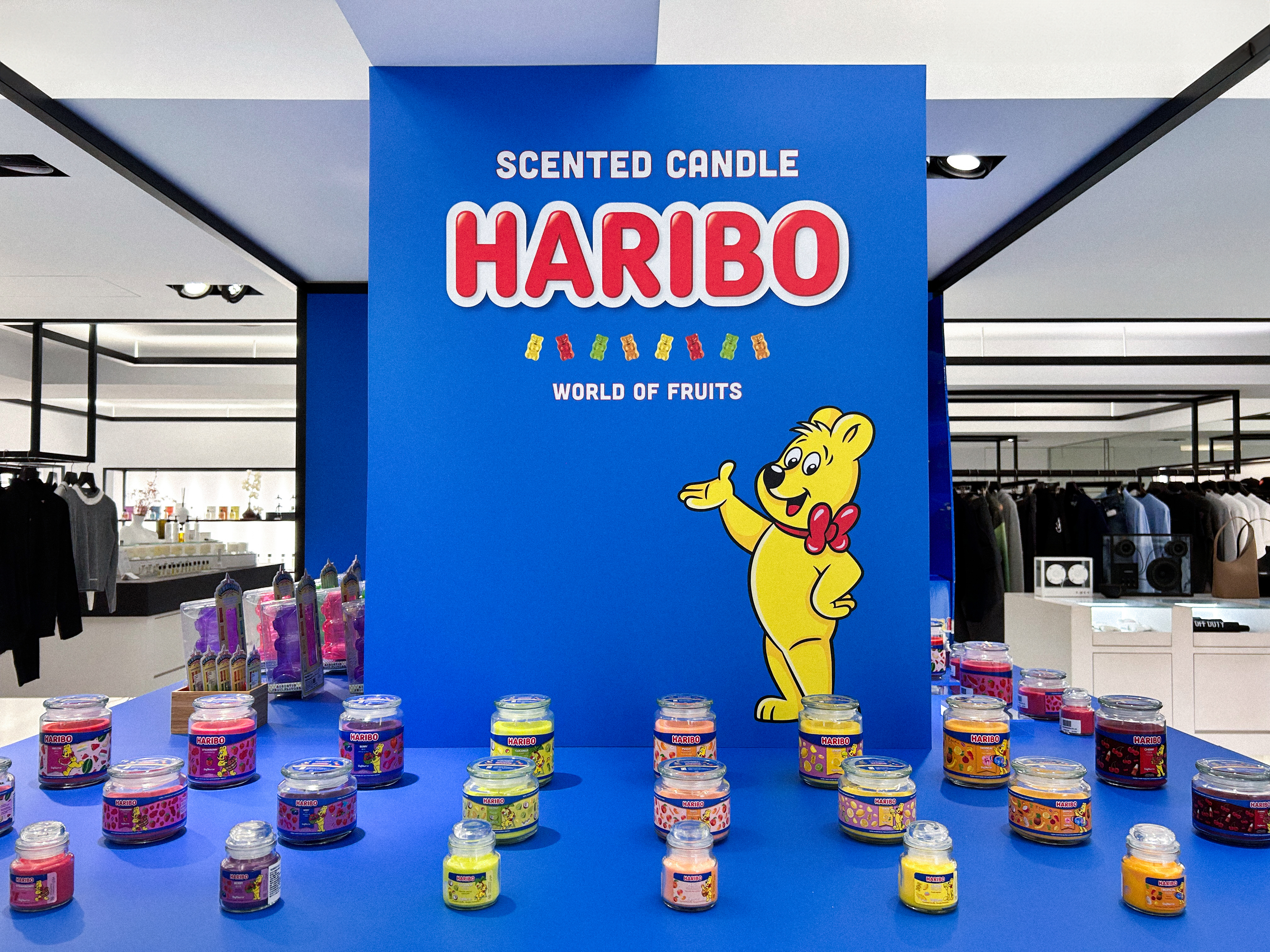 HARIBO香氛蠟燭在ARTIFACTS舉辦期間限定快閃店。（新光紡織提供）