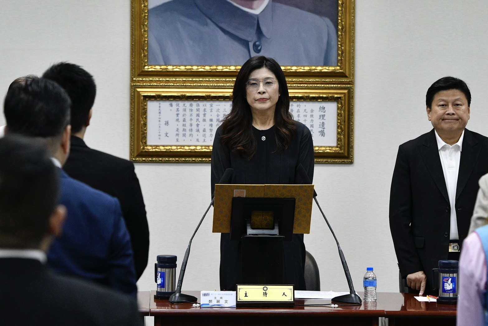 鄭麗文宣布前立法院長王金平將擔任國民黨最高顧問。（鏡報李智為）