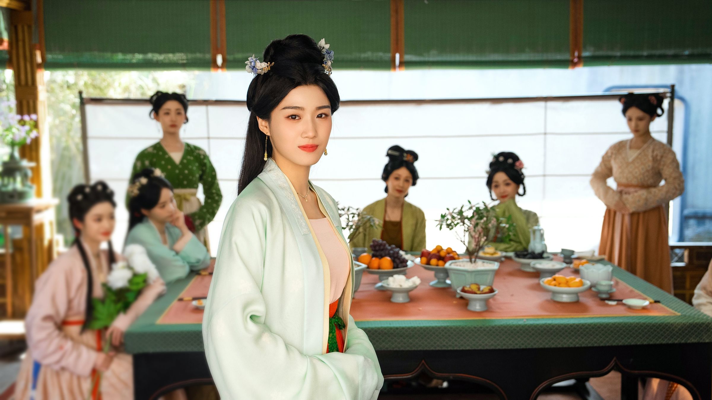 盧昱曉《五福臨門》飾有勇有謀，扛得起擔子的酈家三娘子康寧。（Netflix提供）