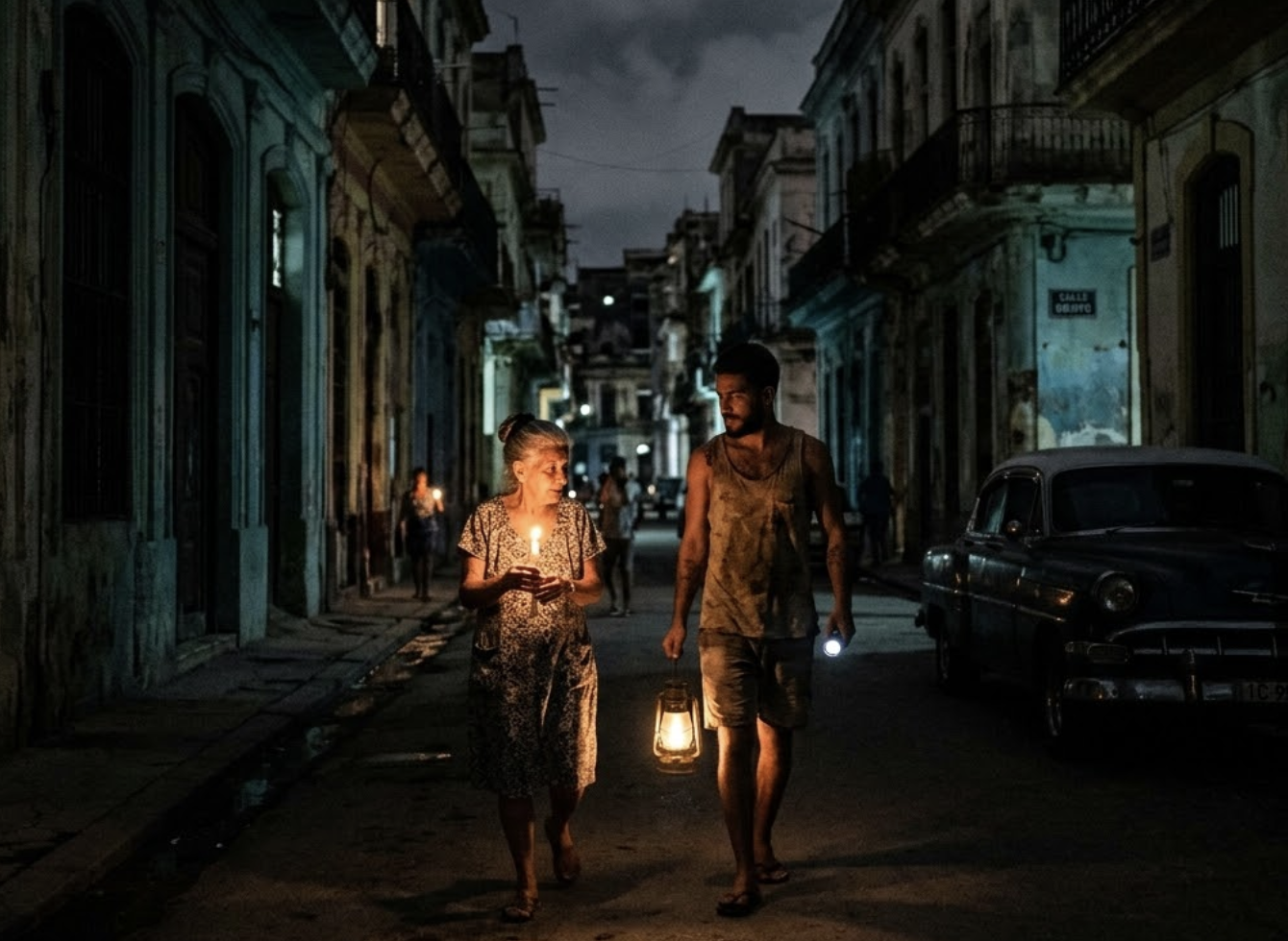 古巴又大停電，這已經是3月以來第3次停電。（示意圖，由AI生成）