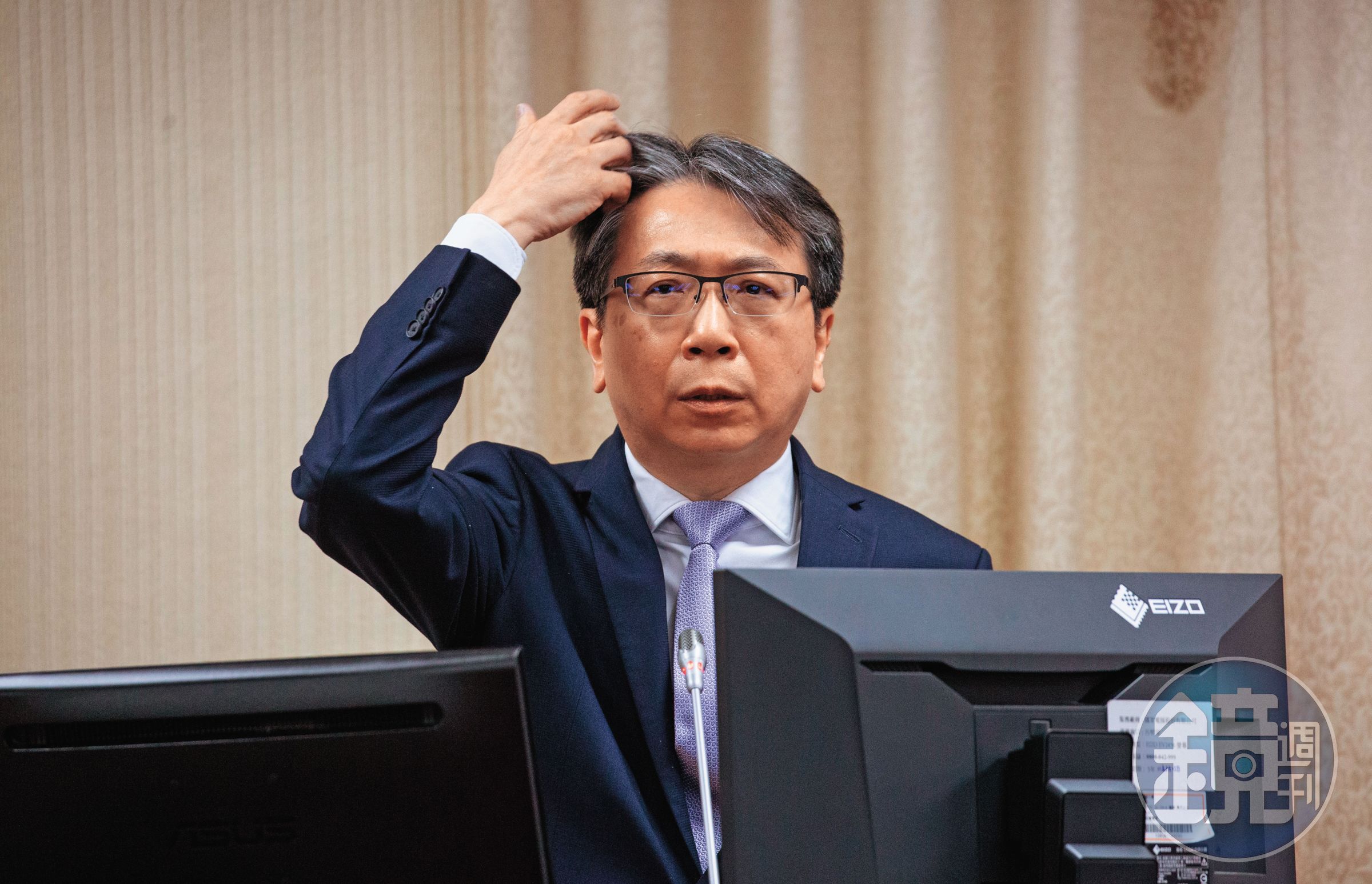 謝靜華強吻馬尾妹事件爆發之後,國安局長蔡明彥(圖)下令嚴查。