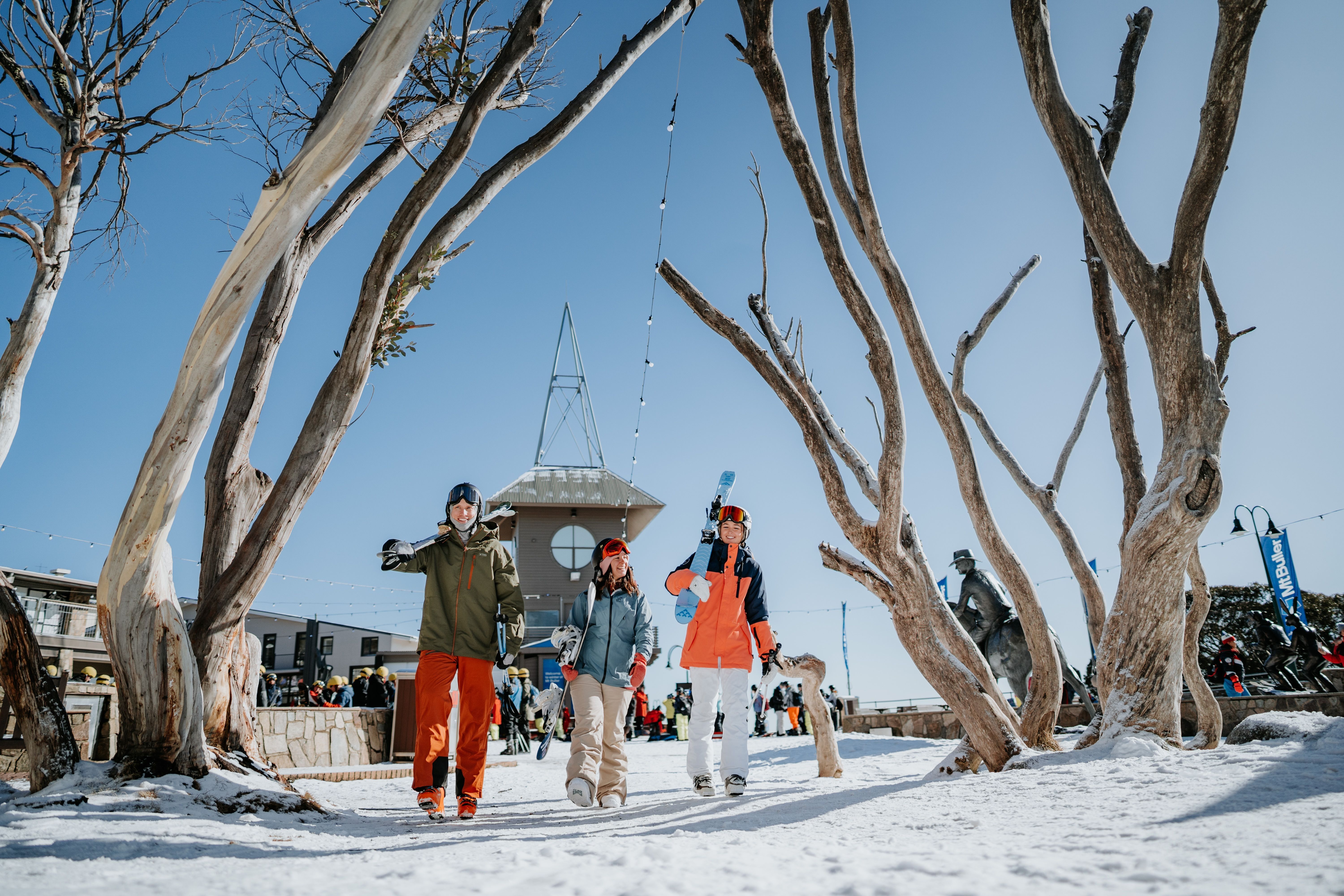當旅程走進雪白世界，墨爾本的秋冬留下最純粹的一種風景。（Visit Victoria維多利亞州旅遊局提供）