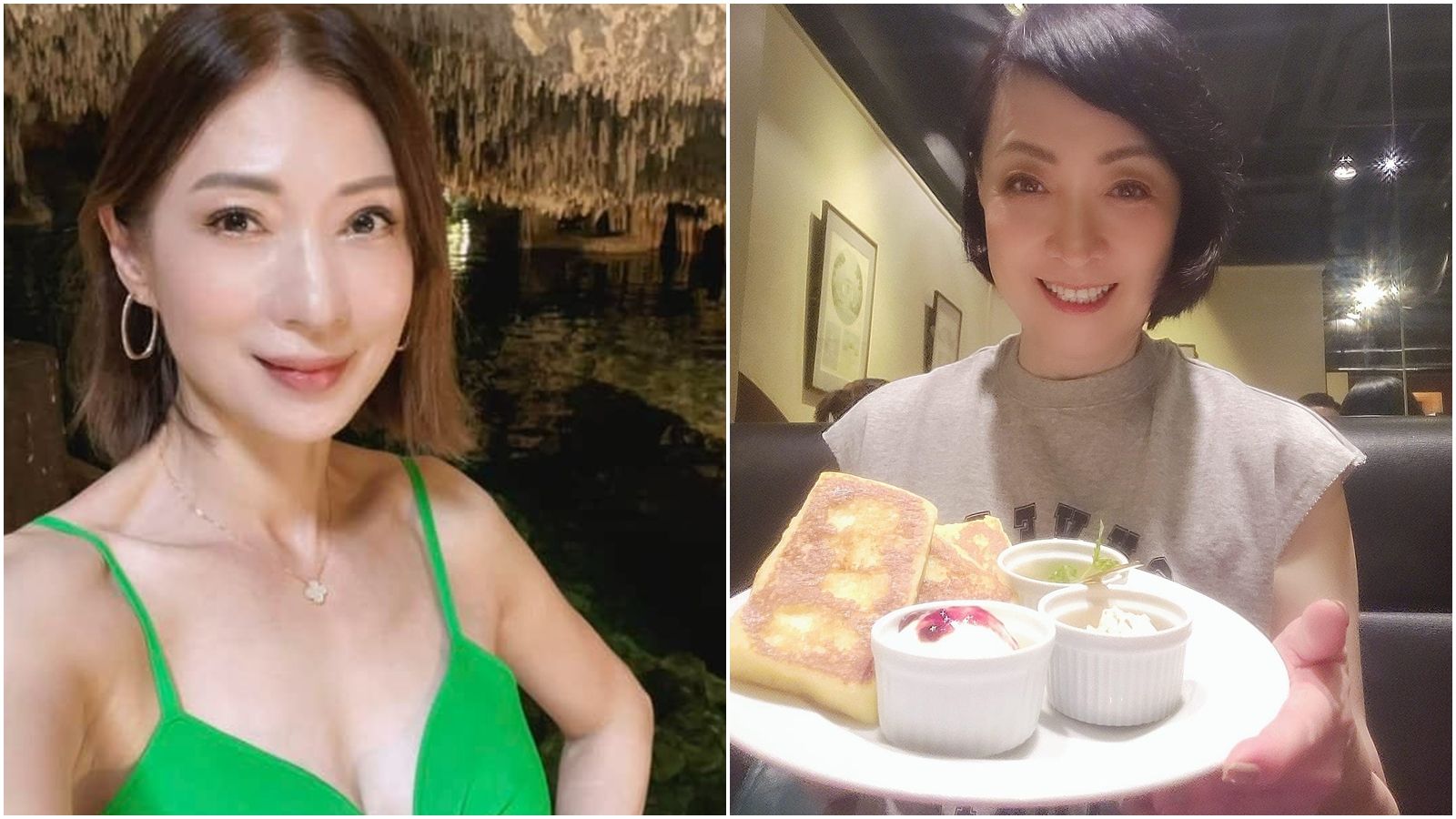 溫翠蘋在私廚聚餐時想再次訂位，卻遭店家當場拒絕，被寶媽當成笑談。（翻攝自溫翠萍、寶媽臉書）