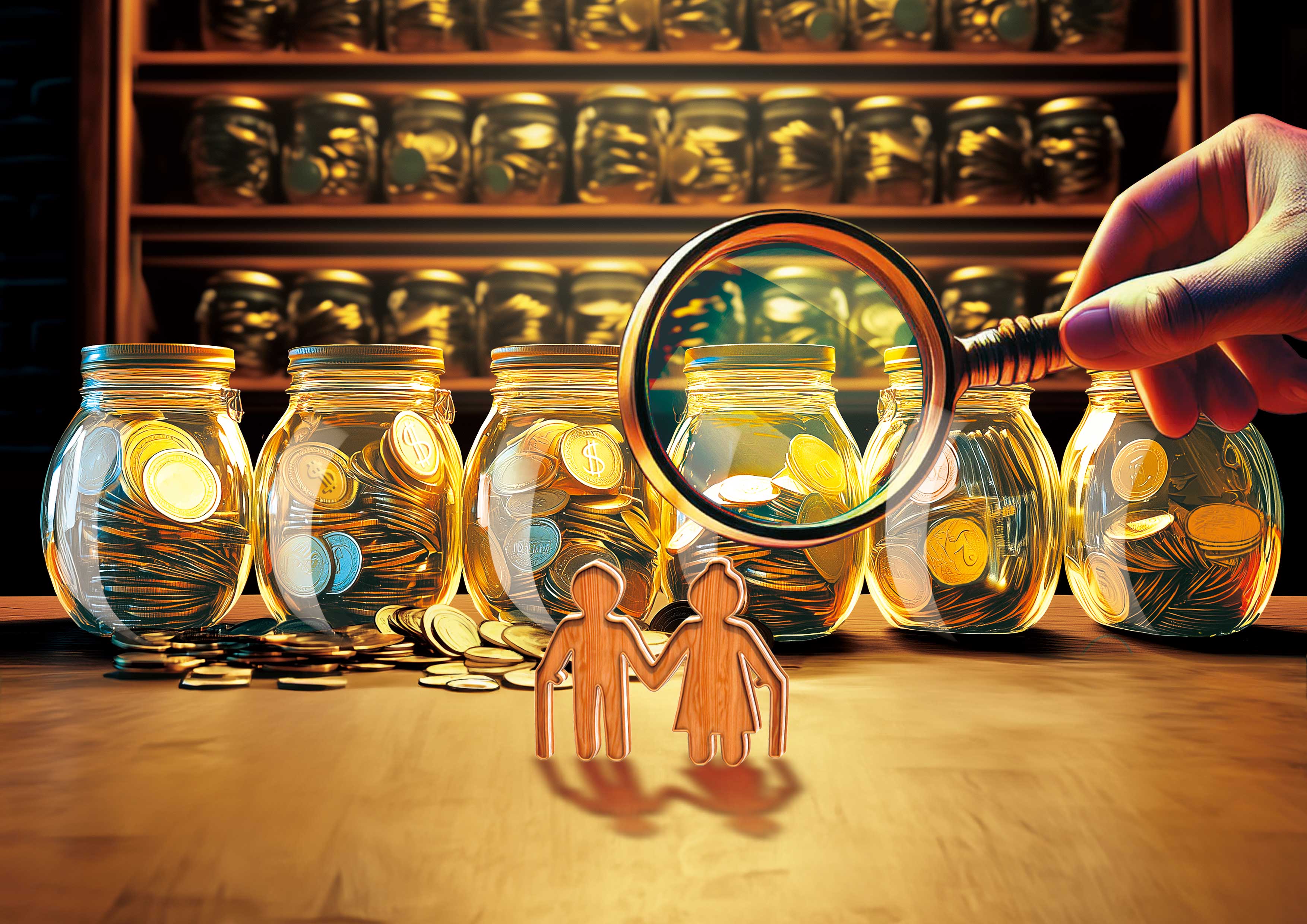 退休規劃應要有至少10年以上的投資，才能真正累積財富。（AI繪圖Midjourney生成，本刊美術組後製）