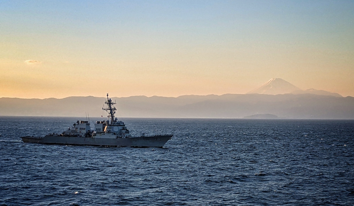 中國海軍吹噓「驅離美艦」，對此，美軍打臉，「聲明是錯誤的」。（取自USS HIGGINS （DDG 76）臉書）