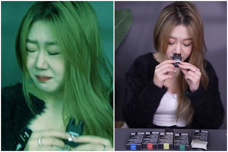 中國繼玩具「蘿蔔刀」在兩岸的國小校園爆紅，如今又流行「鼻吸能量棒」。（翻攝自抖音）