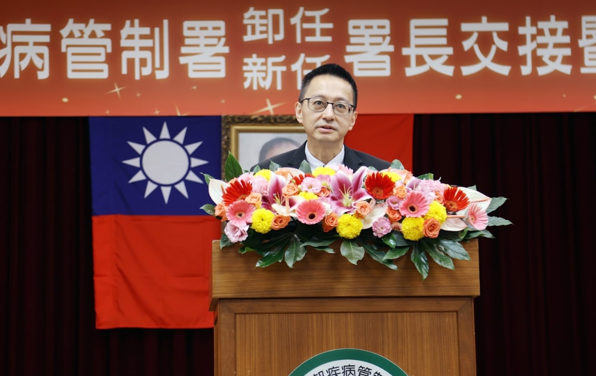 南韓列「立百病毒」為一級傳染病，羅一鈞今天說明台灣狀況。（疾管署提供）