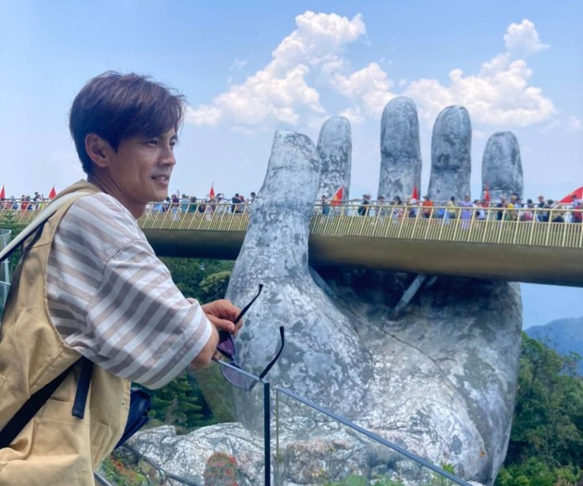 阿翔首次跟團遊越南。(鬧著玩提供)