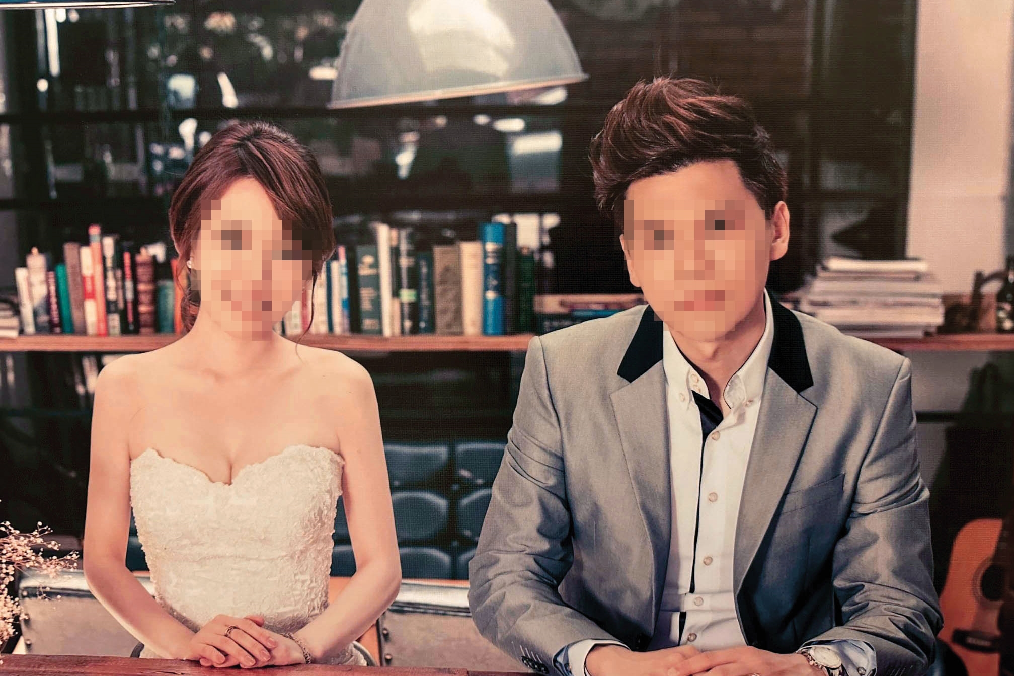 台積電張姓工程師（右）外遇不斷，與妻子（左）的婚姻觸礁。（讀者提供）