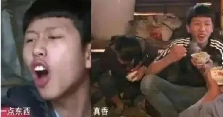 中國青年王境澤18歲那年，上綜藝節目《變形計》體驗農村生活，其逗趣表情頓時在網路瘋傳，也做成迷因，讓他一夕之間爆紅。（翻攝自X）