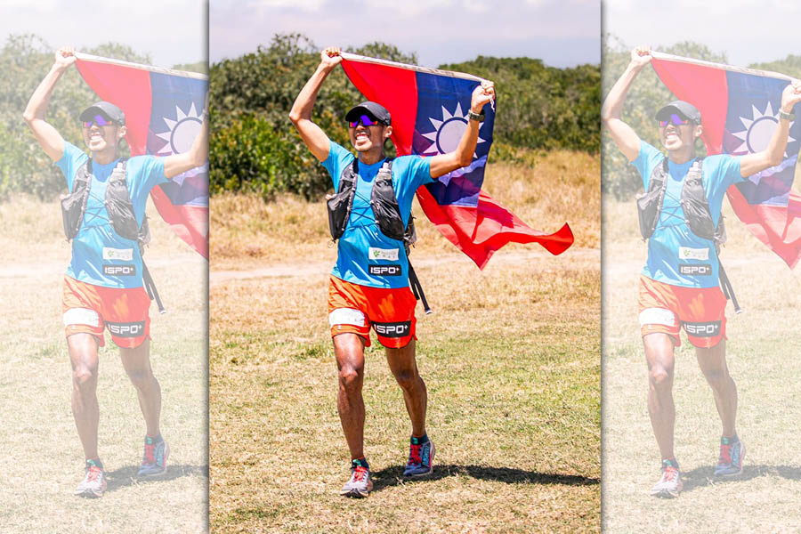 陳彥博參加非洲肯亞230公里超馬賽，以21小時18分摘冠。（翻攝陳彥博臉書）