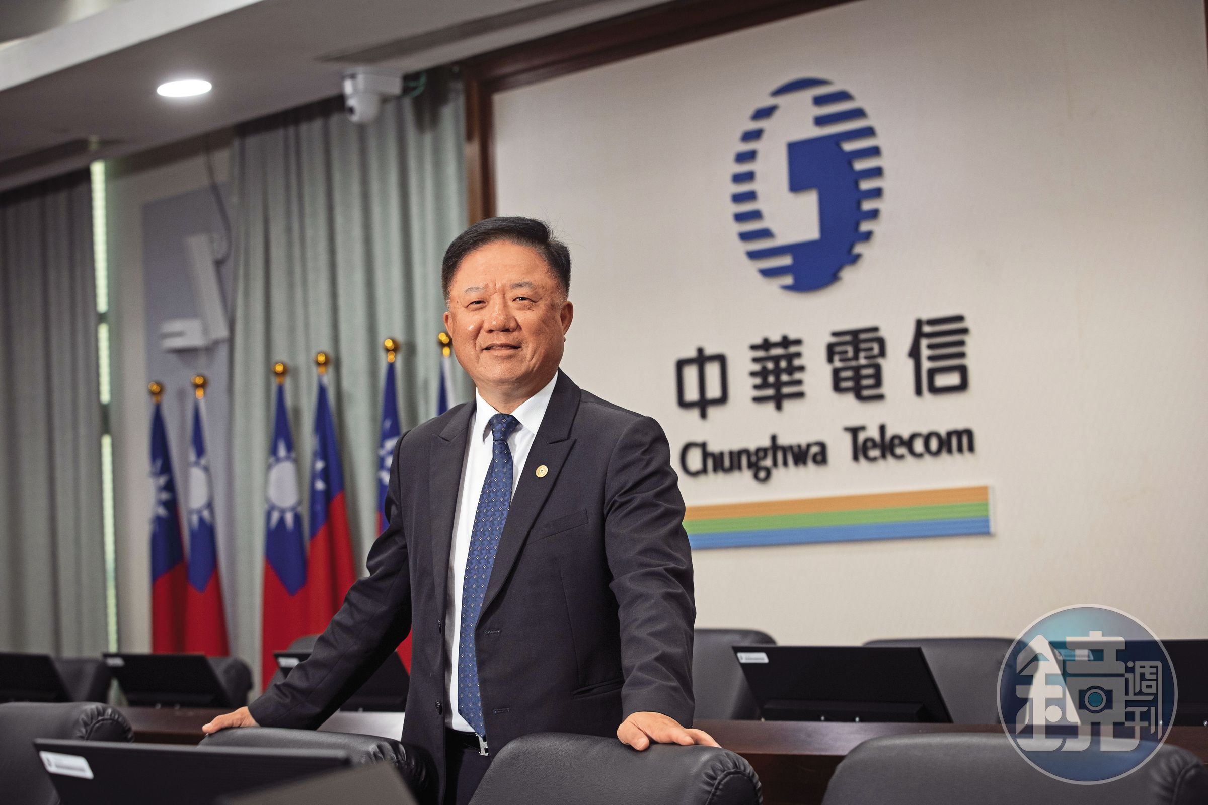 中華電信董事長簡志誠面對寬頻網路競爭，直言將以速度戰對決。