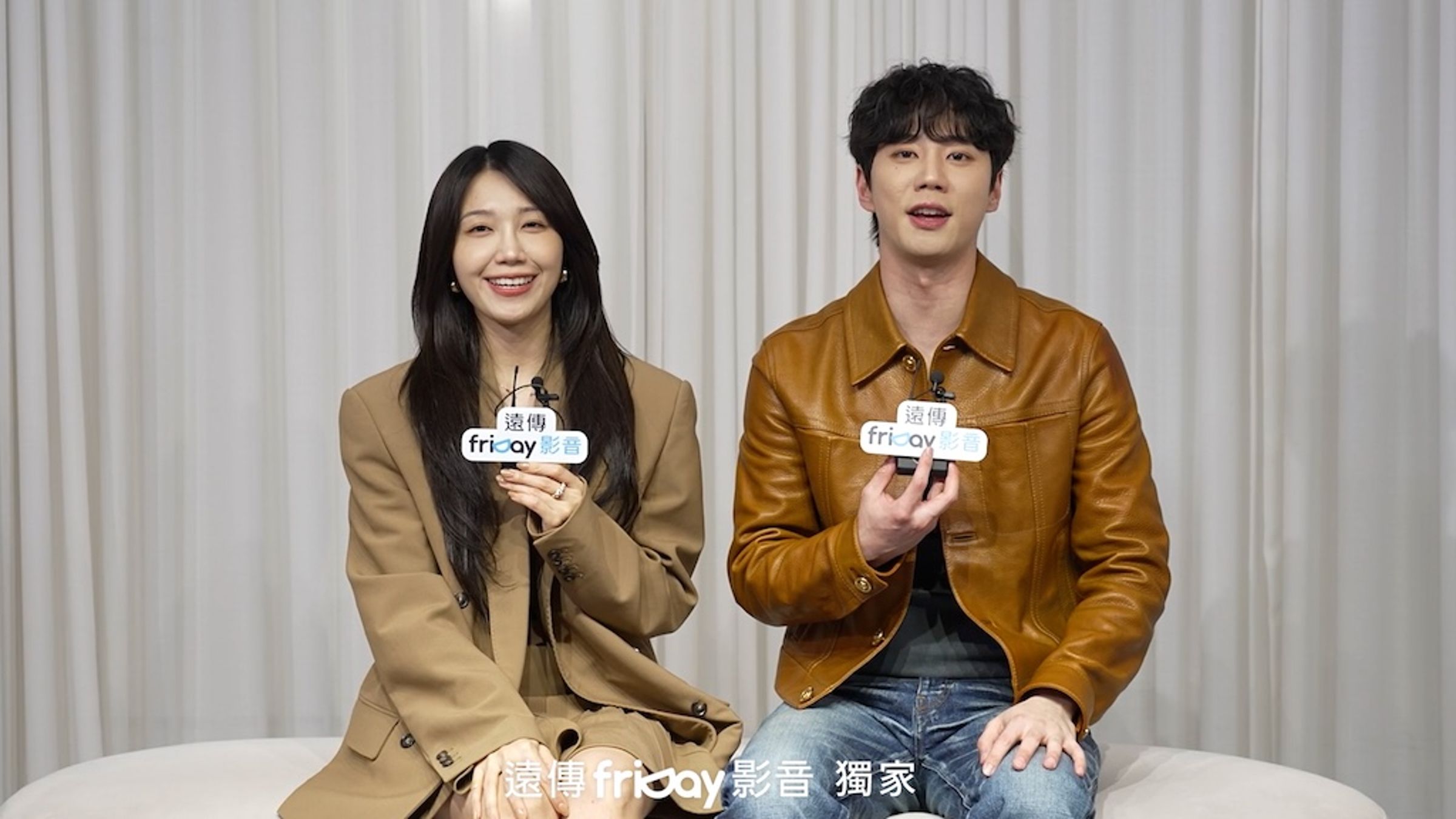 李濬榮與恩地接受專訪,大聊合作《24小時健身俱樂部》心情。(friDay影音提供)