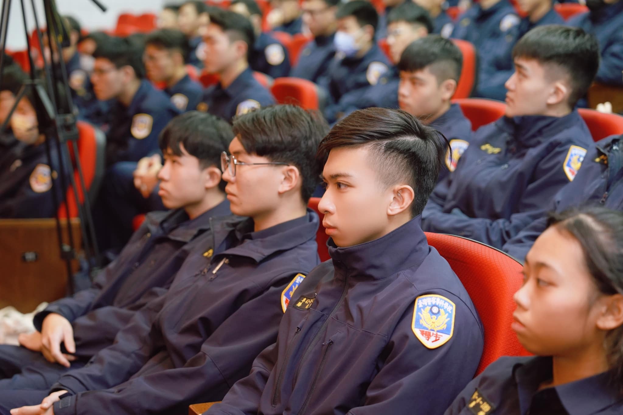 警專生有也有不少帥哥。（翻攝自臺北波麗士臉書）