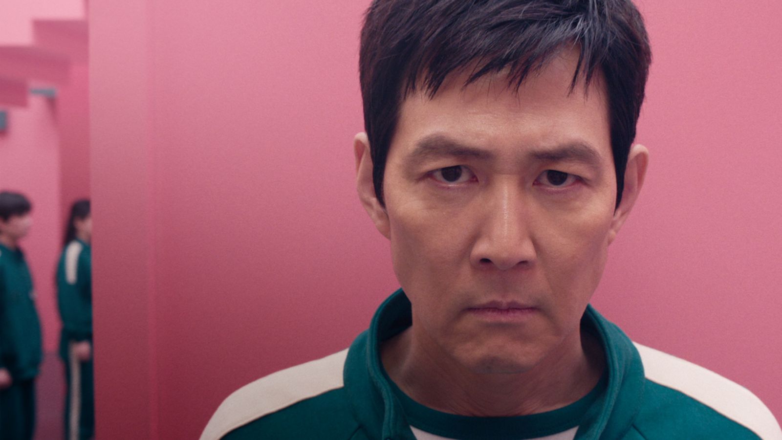李政宰為《魷魚遊戲》第二季瘦身,將身形練得更結實。(Netflix提供)