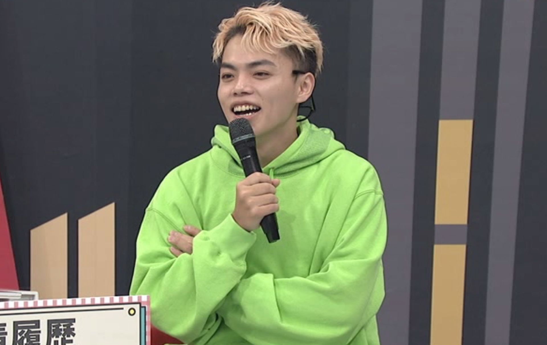 海產日前上節目錄影。（中天提供）