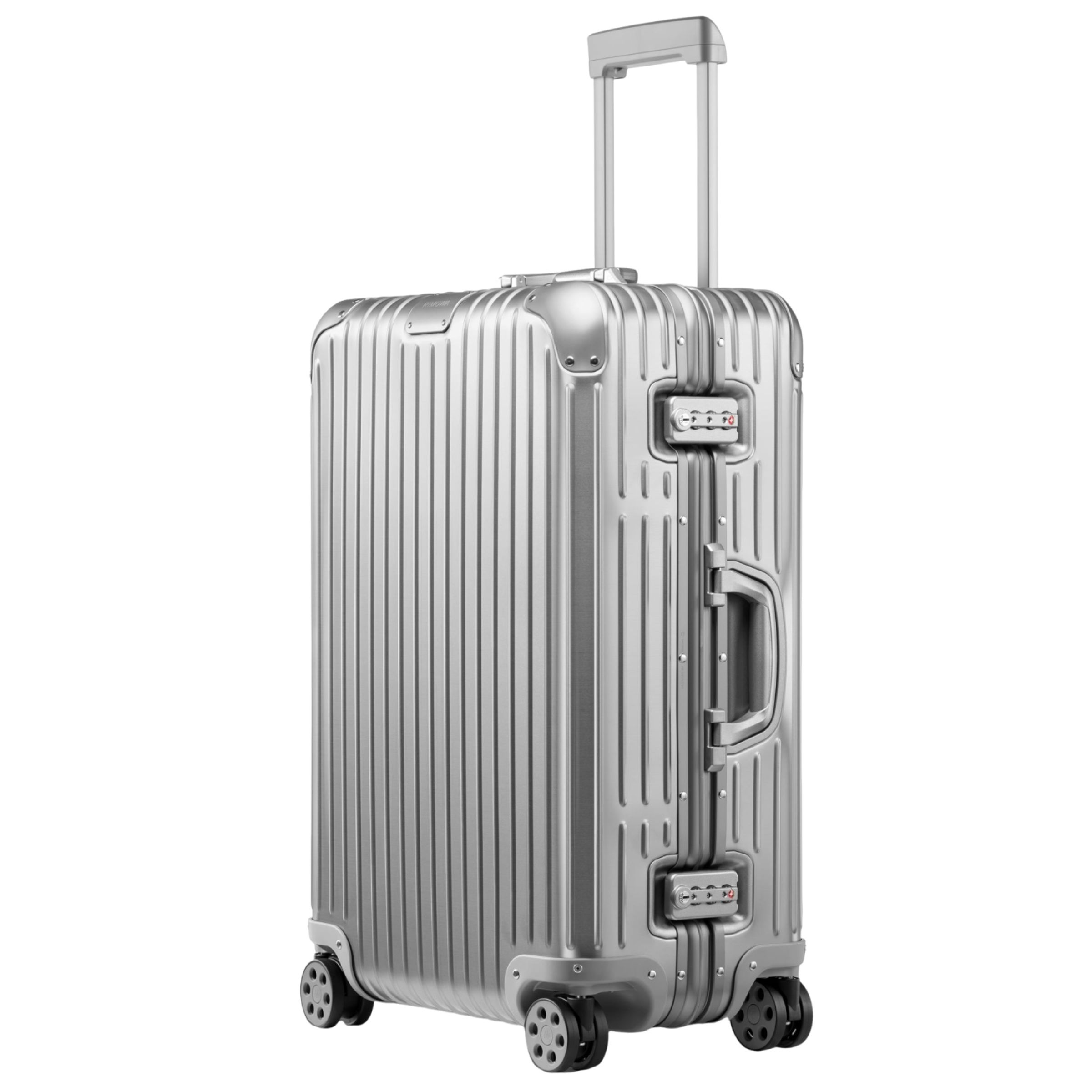 RIMOWA Original系列Check-In M Silver銀色行李箱。NT$61,300(美之心提供)