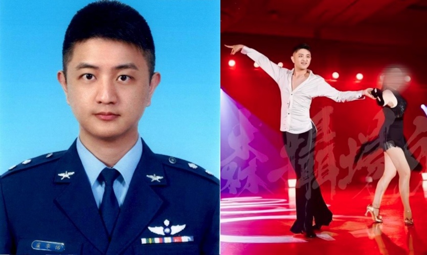 空軍中校飛官盧季佑日前於墜機意外中不幸殉職，盧季佑生前不僅是優秀的飛行員，更是一名擁有專業證照的國標舞高手。（空軍司令部、森攝場所提供）