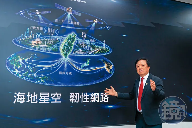 衛星聯盟罩台灣／馬斯克星鏈影響烏克蘭戰事　中華電董座簡志誠：自組亞洲低軌衛星聯盟罩台灣