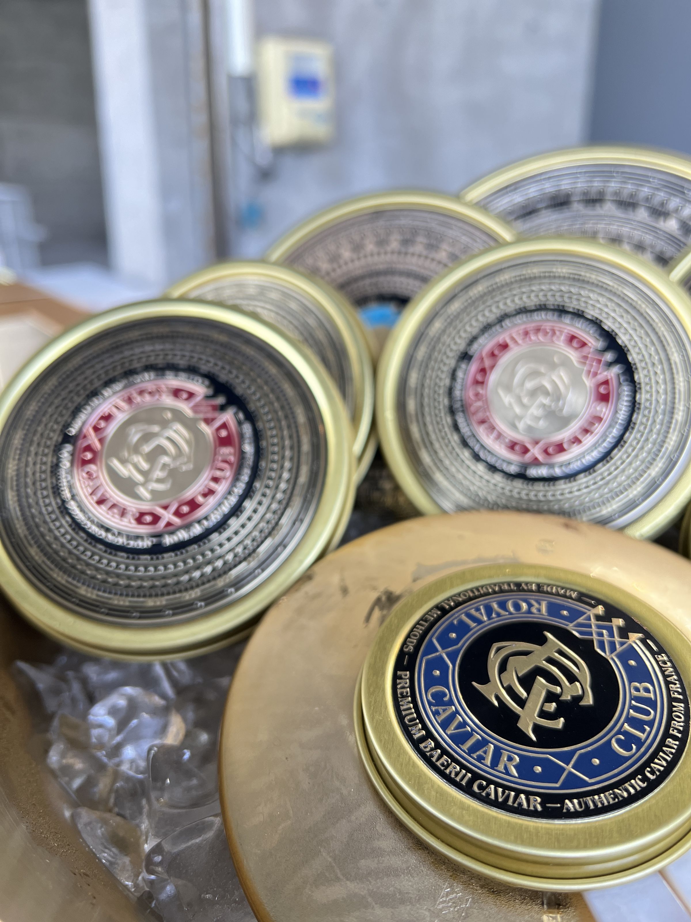 現場安排Royal Caviar Club全球最頂級的魚子醬供貴客品嘗。（陳慧明攝）