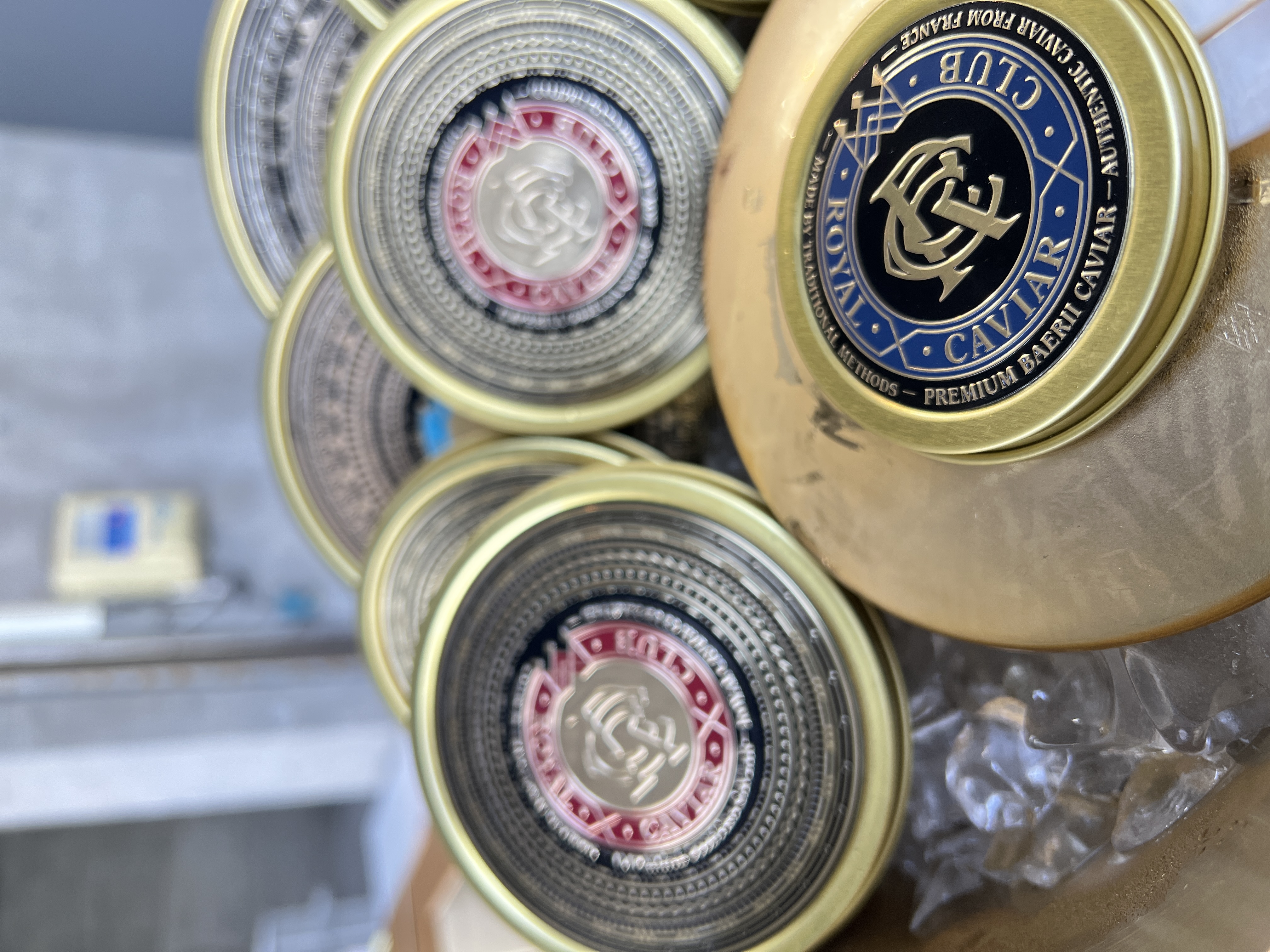 現場安排Royal Caviar Club全球最頂級的魚子醬供貴客品嘗。(陳慧明攝)