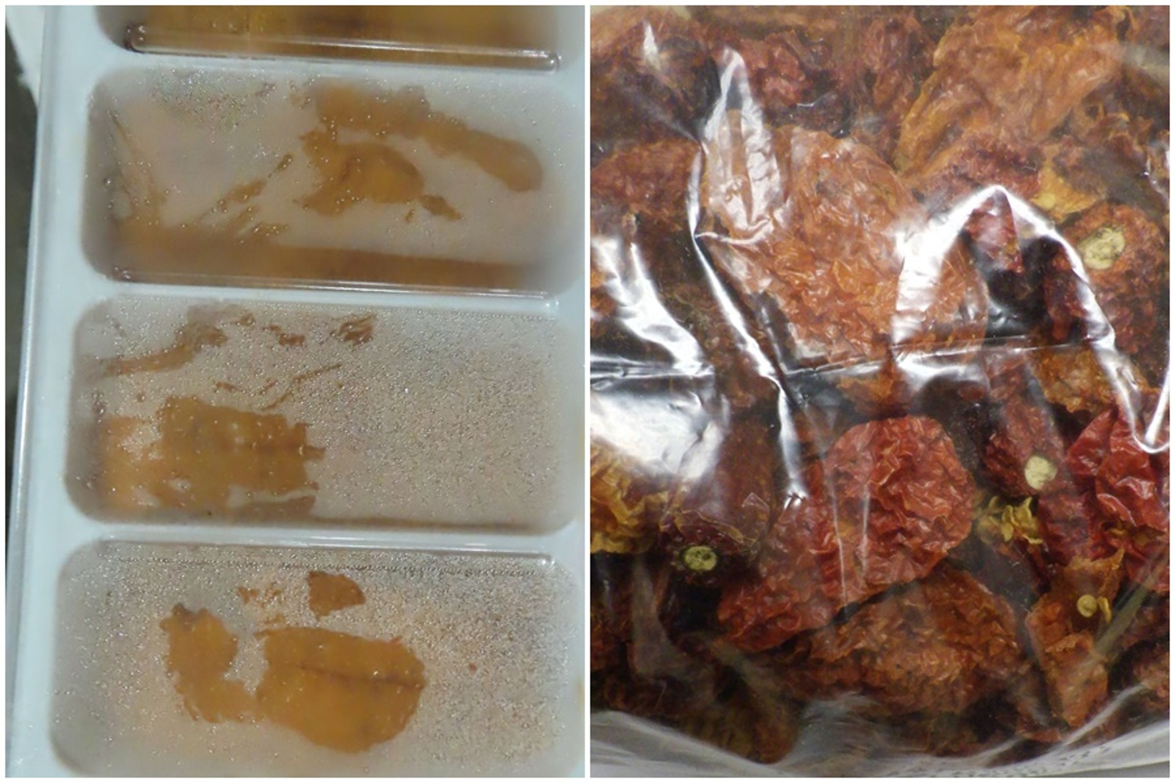 食藥署公布最新邊境查驗不合格名單，爭鮮進口的加拿大海膽、魔術鮮食公司輸入的中國辣椒乾都上榜。（食藥署提供）