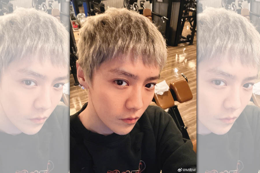 鹿晗因持觀光簽來台灣工作，被驅逐外並兩年靜止入境。（翻攝自鹿晗微博）