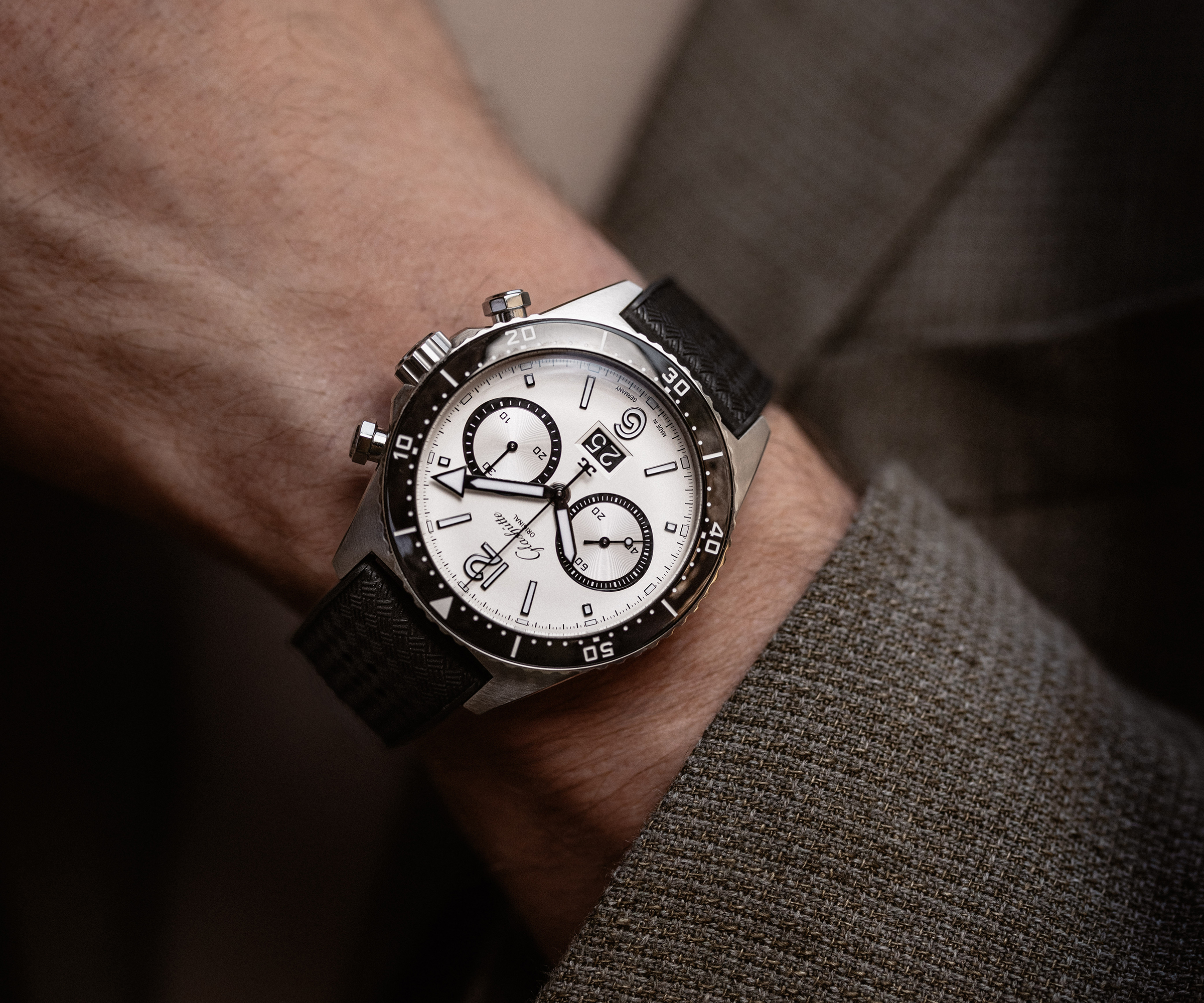 【新錶2024】來自德國的銀熊貓！格拉蘇蒂原創SeaQ計時碼錶銀白新色登場