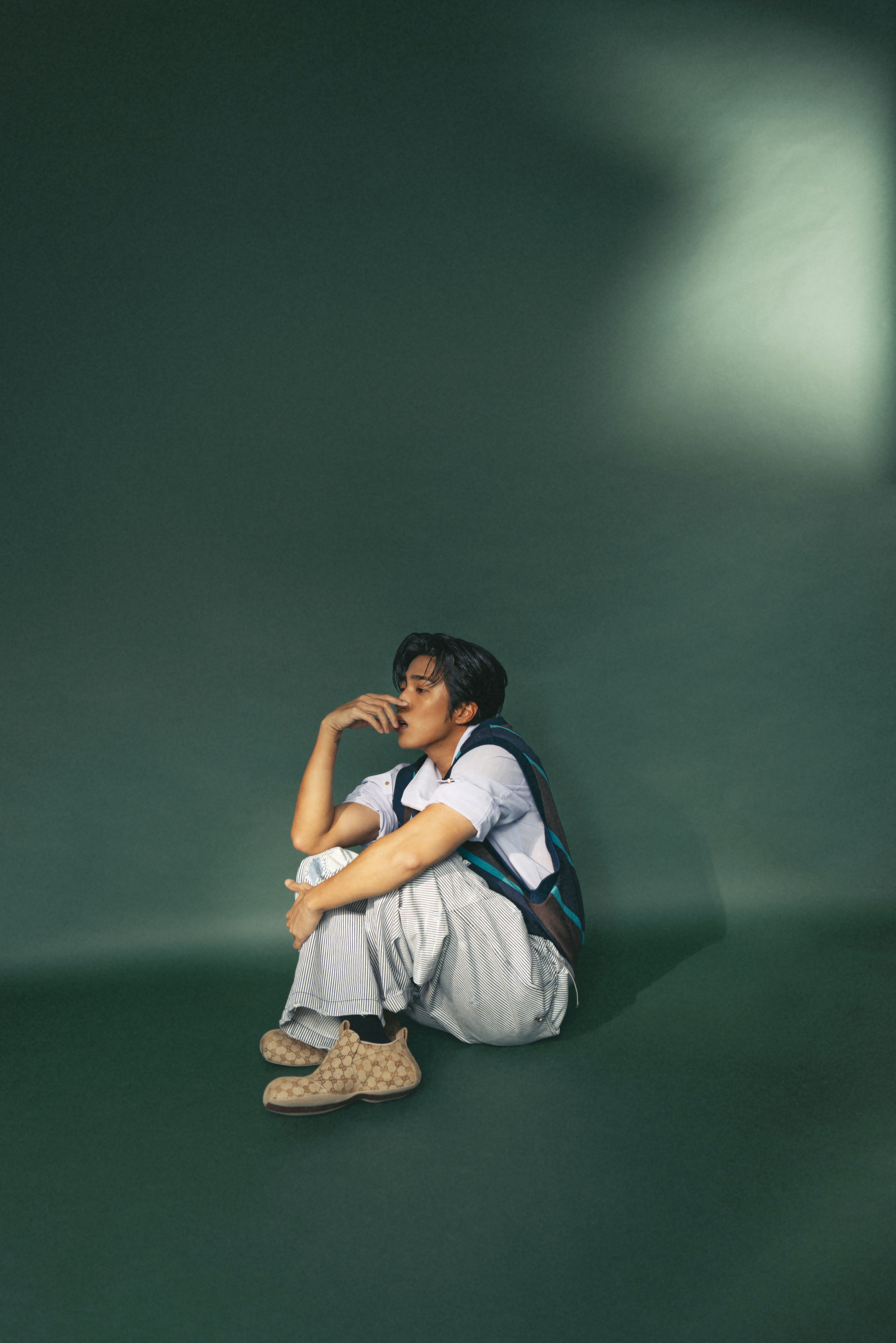 之前演過幾次學生角色，一瞬間在鏡頭前突然長大，婁峻碩看自己，都覺得不像是學生了。