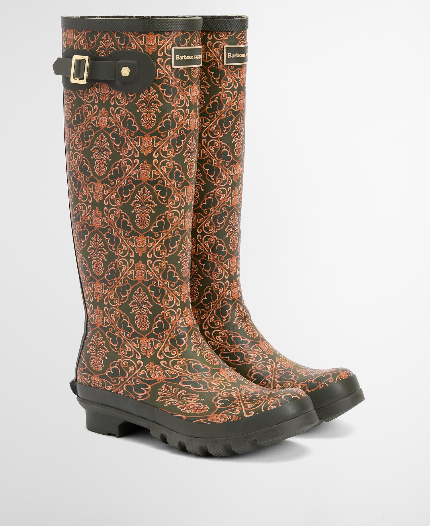 Barbour x FARM Rio威靈頓長筒雨靴。NT$6,400（台灣八木通商提供）